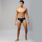 Men Black Lifestyle Brief